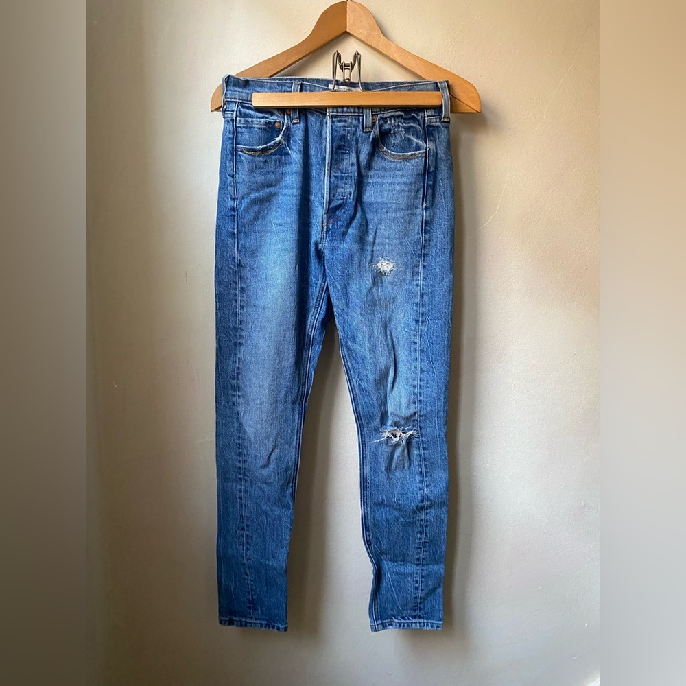 Levi 501 Skinny Ripped Jeans